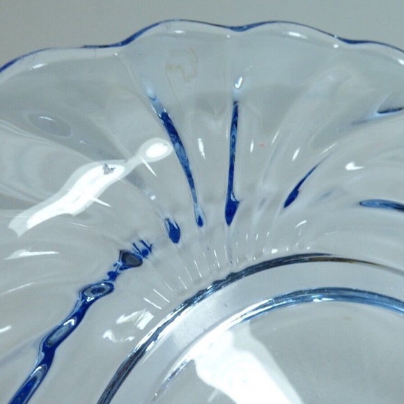 VTG Caprice Cambridge Crystal Blue Pattern Salad Luncheon Plate 8.5" - Picture 4 of 9